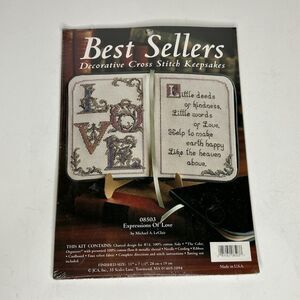 Expressions of Love Counted Cross Stitch Kit - Michael A. LeClair JCA NIP